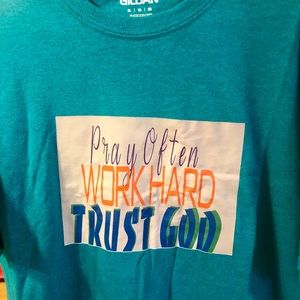 Teal inspirational Tee